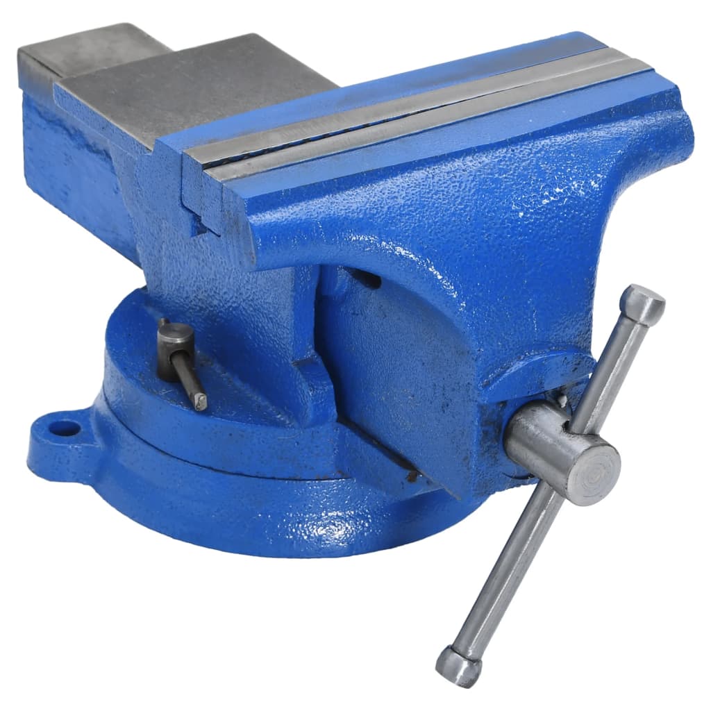 vidaXL Bench Vise Blue 150 mm Cast Iron