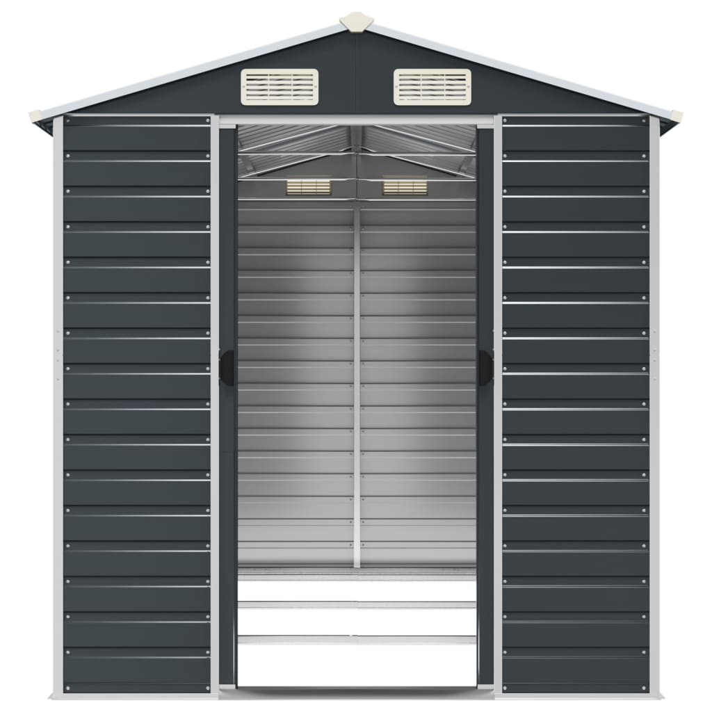 Garden Shed | Anthracite | Galvanised Steel | Large | Garden Shed