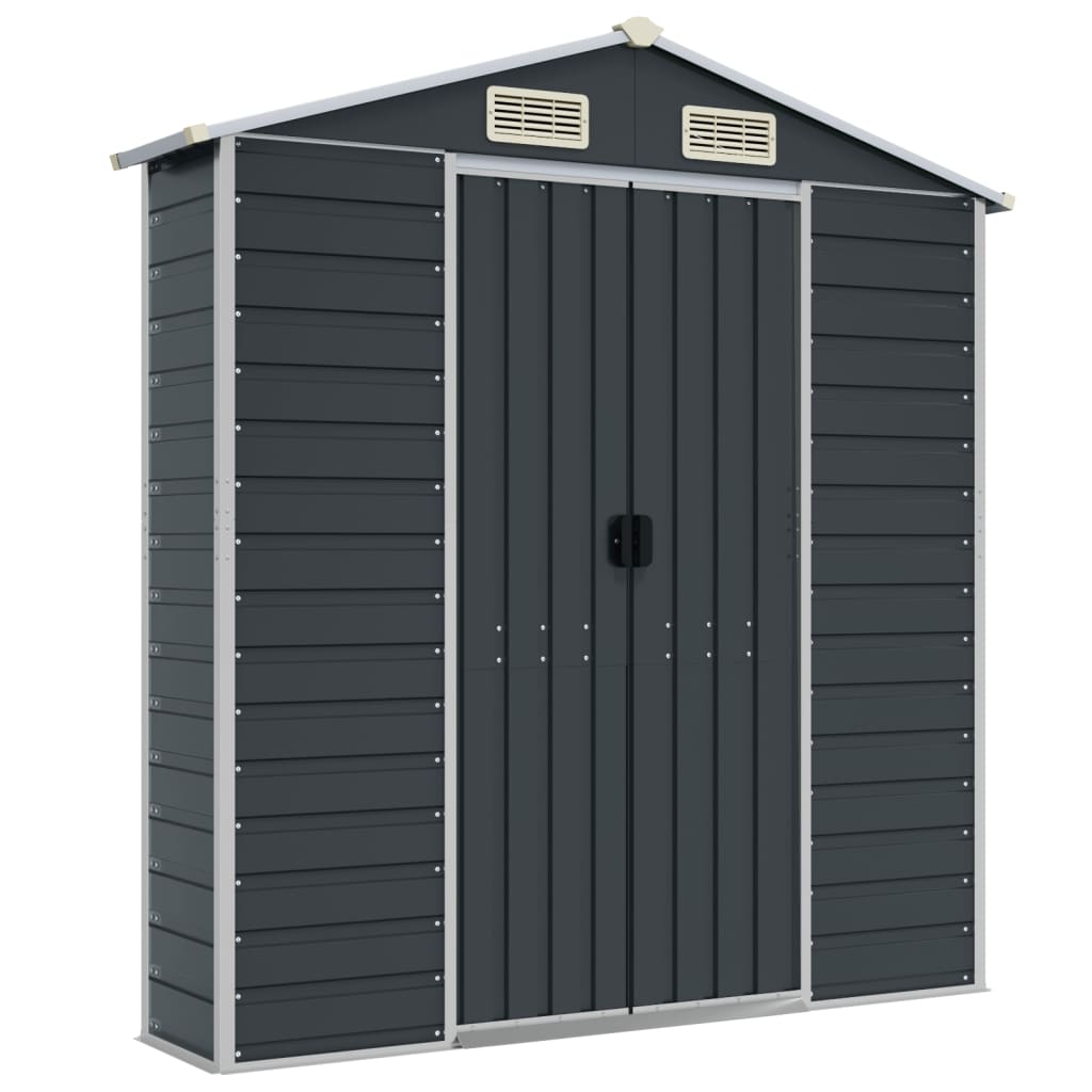 Garden Shed | Anthracite | Galvanised Steel | Large | Garden Shed