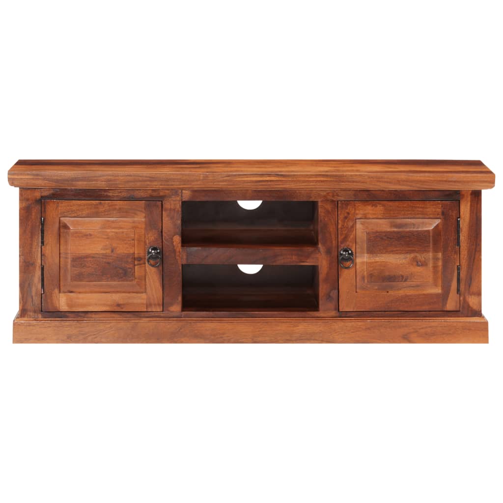 vidaXL TV Cabinet with Doors 112x30x40 cm Solid Wood Acacia