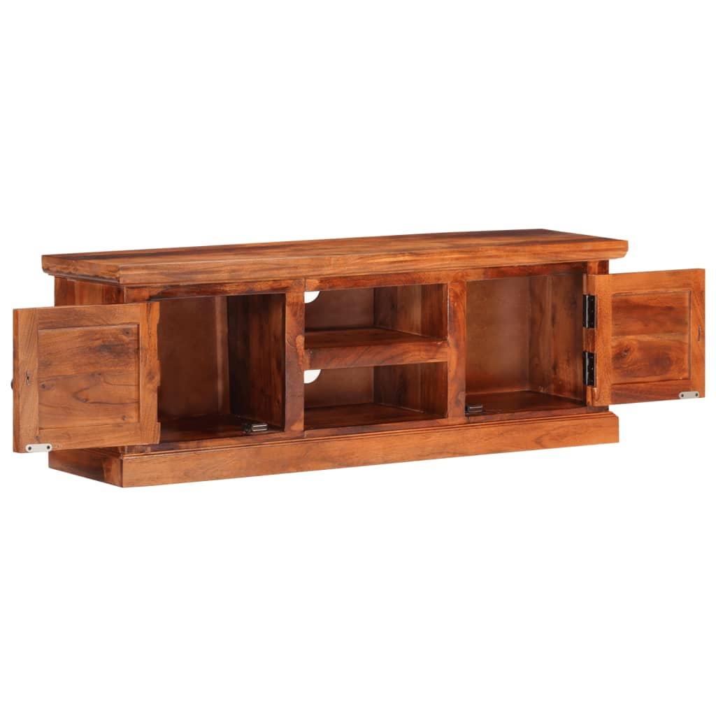 vidaXL TV Cabinet with Doors 112x30x40 cm Solid Wood Acacia