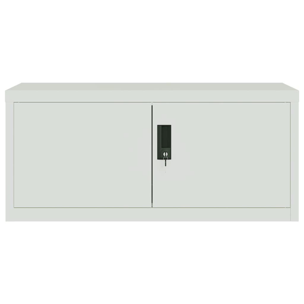 vidaXL File Cabinet Light Grey 90x40x110 cm Steel