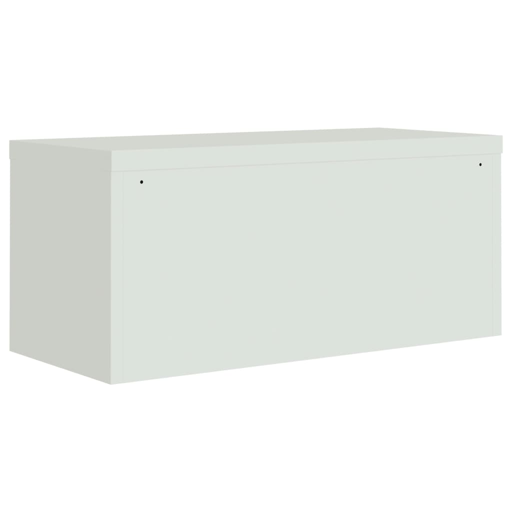 vidaXL File Cabinet Light Grey 90x40x110 cm Steel