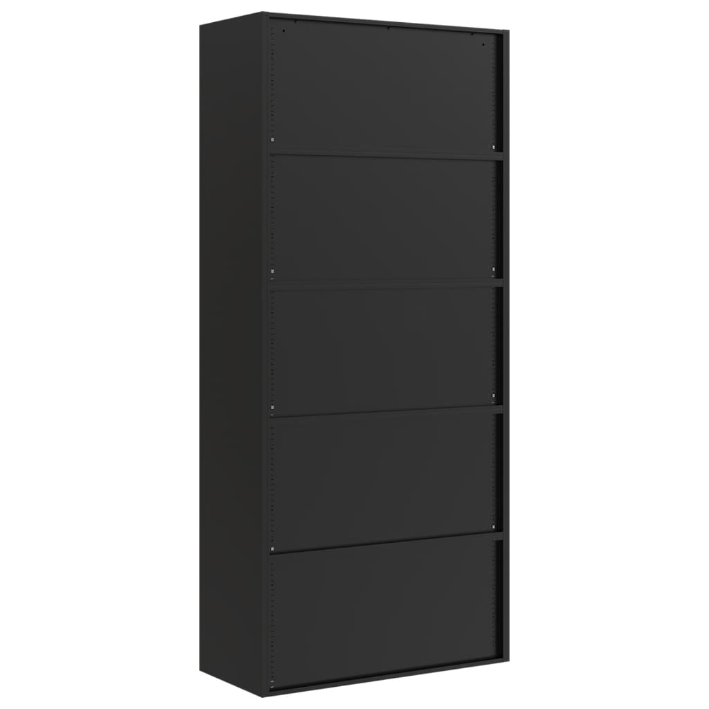 File Cabinet Black 90x40x240 cm Steel
