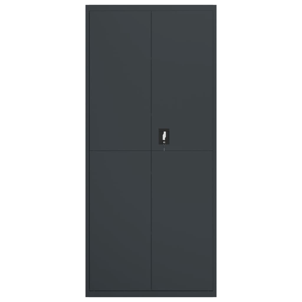File Cabinet Anthracite 90x40x240 cm Steel
