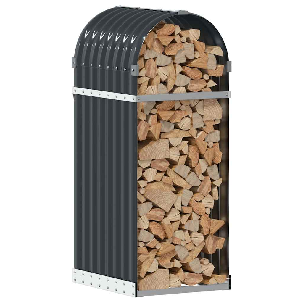 Log Holder Anthracite 40x45x100 cm Galvanised Steel