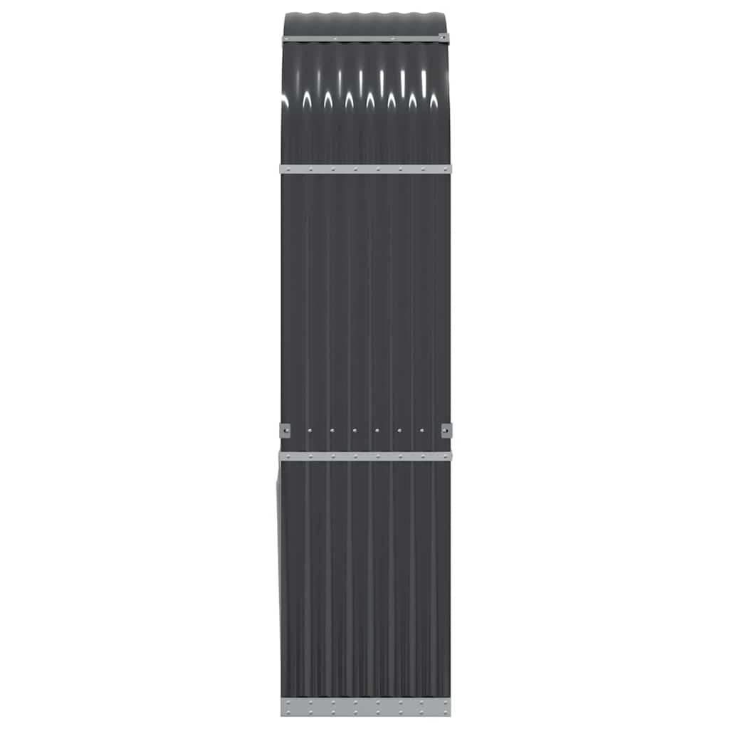 Log Holder Anthracite 80x45x190 cm Galvanised Steel
