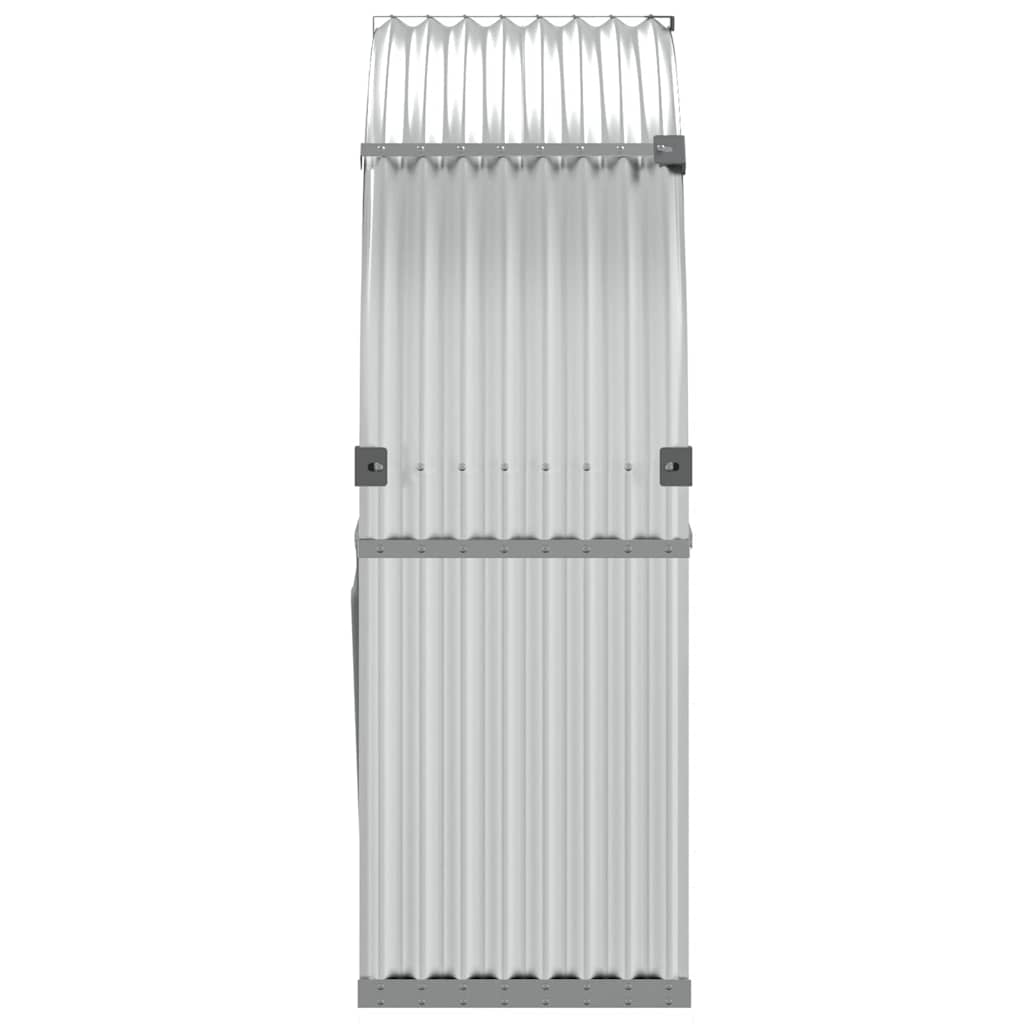 Log Holder Silver 120x45x140 cm Galvanised Steel