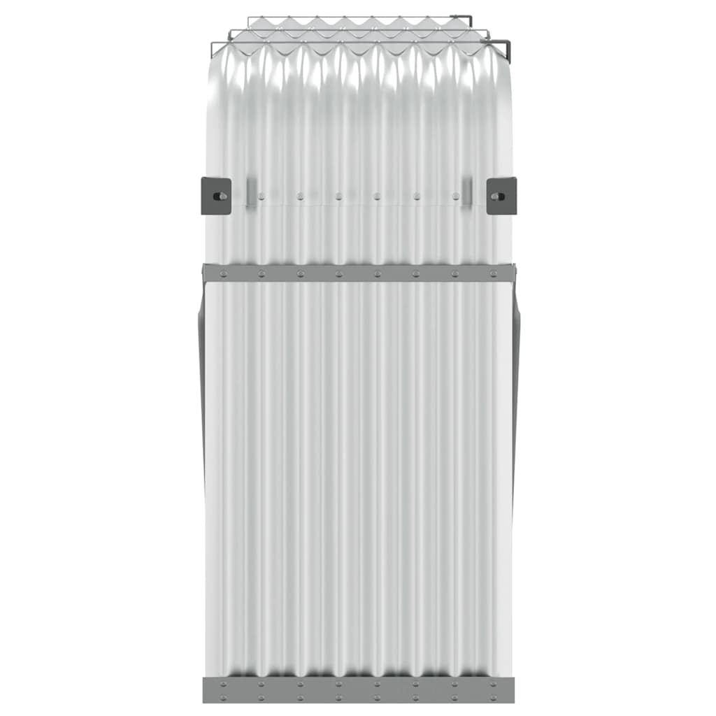 Log Holder Silver 180x45x100 cm Galvanised Steel