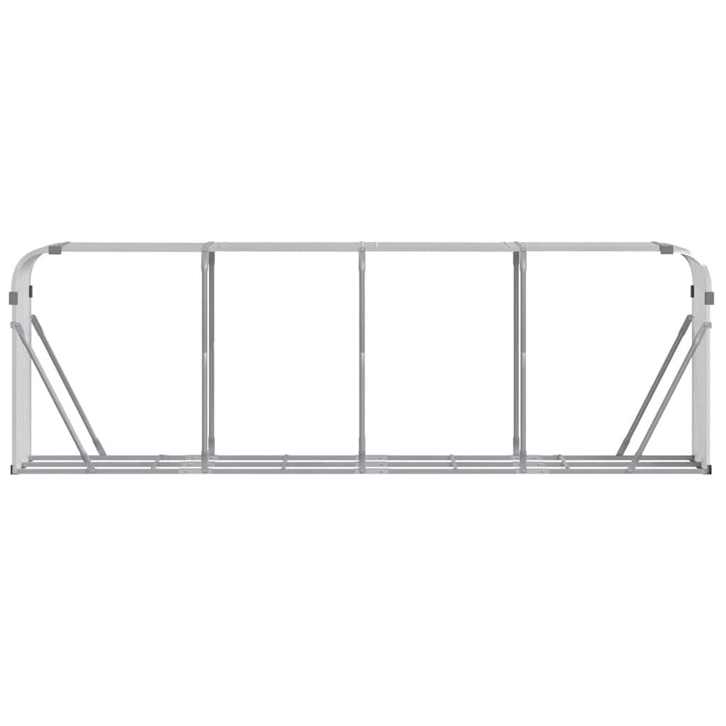 Log Holder Silver 300x45x100 cm Galvanised Steel