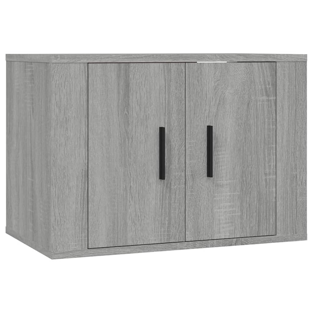 vidaXL Wall-mounted TV Cabinets 2 pcs Grey Sonoma 57x34.5x40 cm