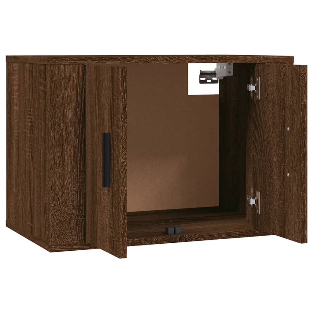 vidaXL Wall-mounted TV Cabinets 2 pcs Brown Oak 57x34.5x40 cm