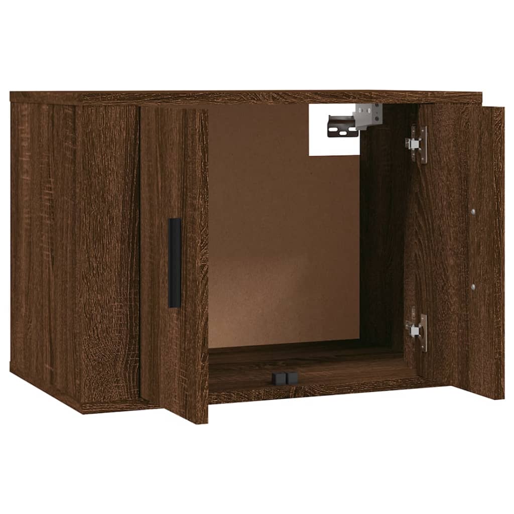 vidaXL Wall-mounted TV Cabinets 3 pcs Brown Oak 57x34.5x40 cm