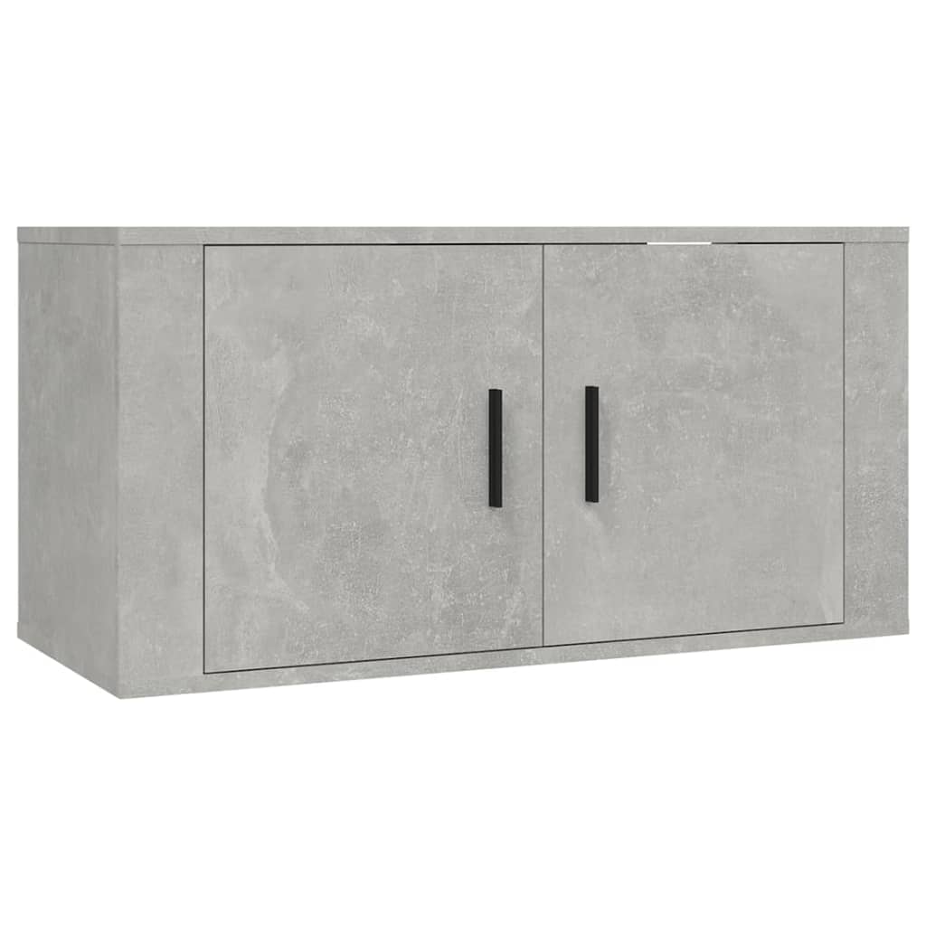 3 Piece Wall-mounted TV Cabinet Set Concrete Grey 80x34,5x40 cm