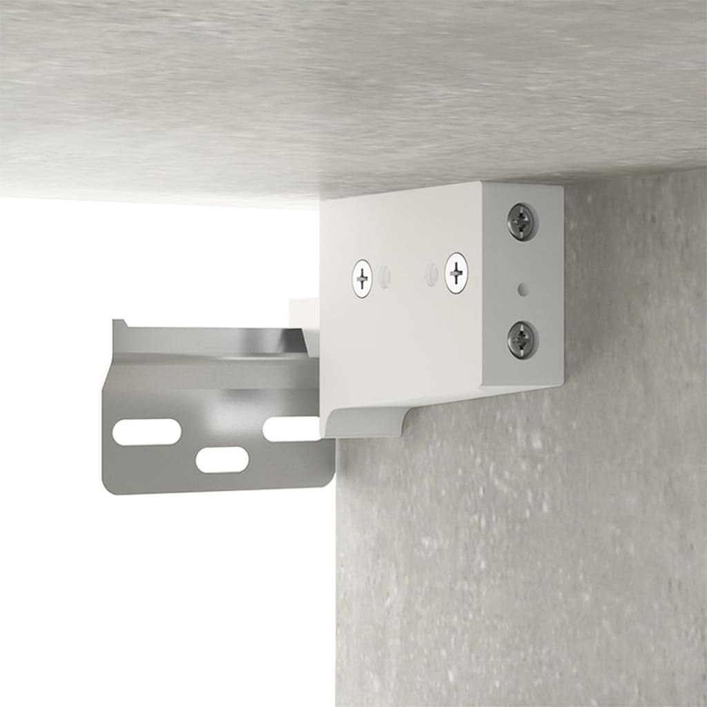 2 Piece Wall-mounted TV Cabinet Set Concrete Grey 100x34,5x40 cm