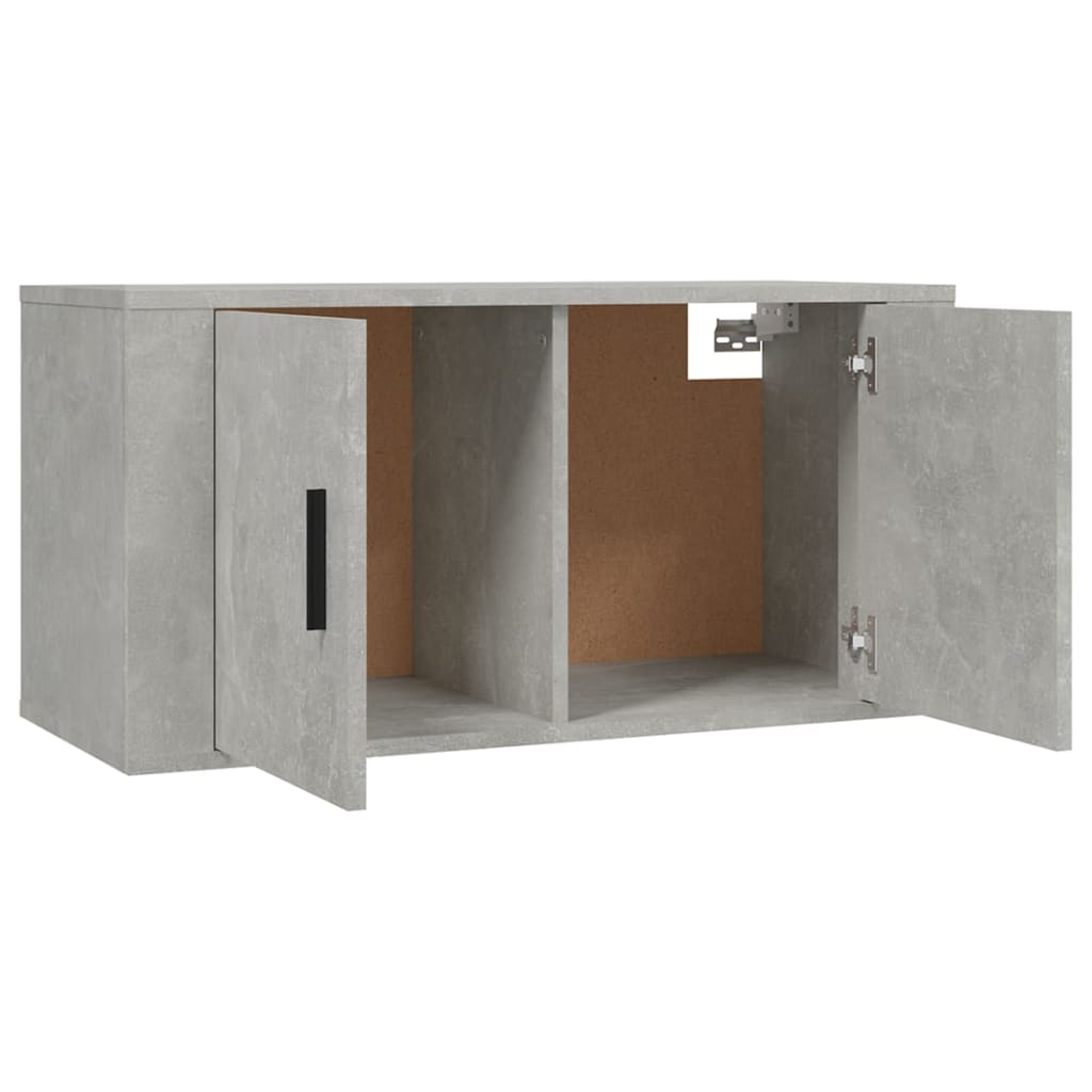 vidaXL 3 Piece TV Cabinet Set Concrete Grey Engineered Wood