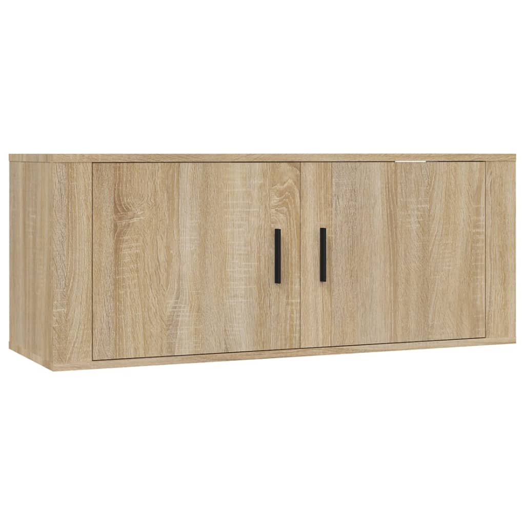 3 Piece TV Cabinet Set Sonoma Oak Engineered Wood