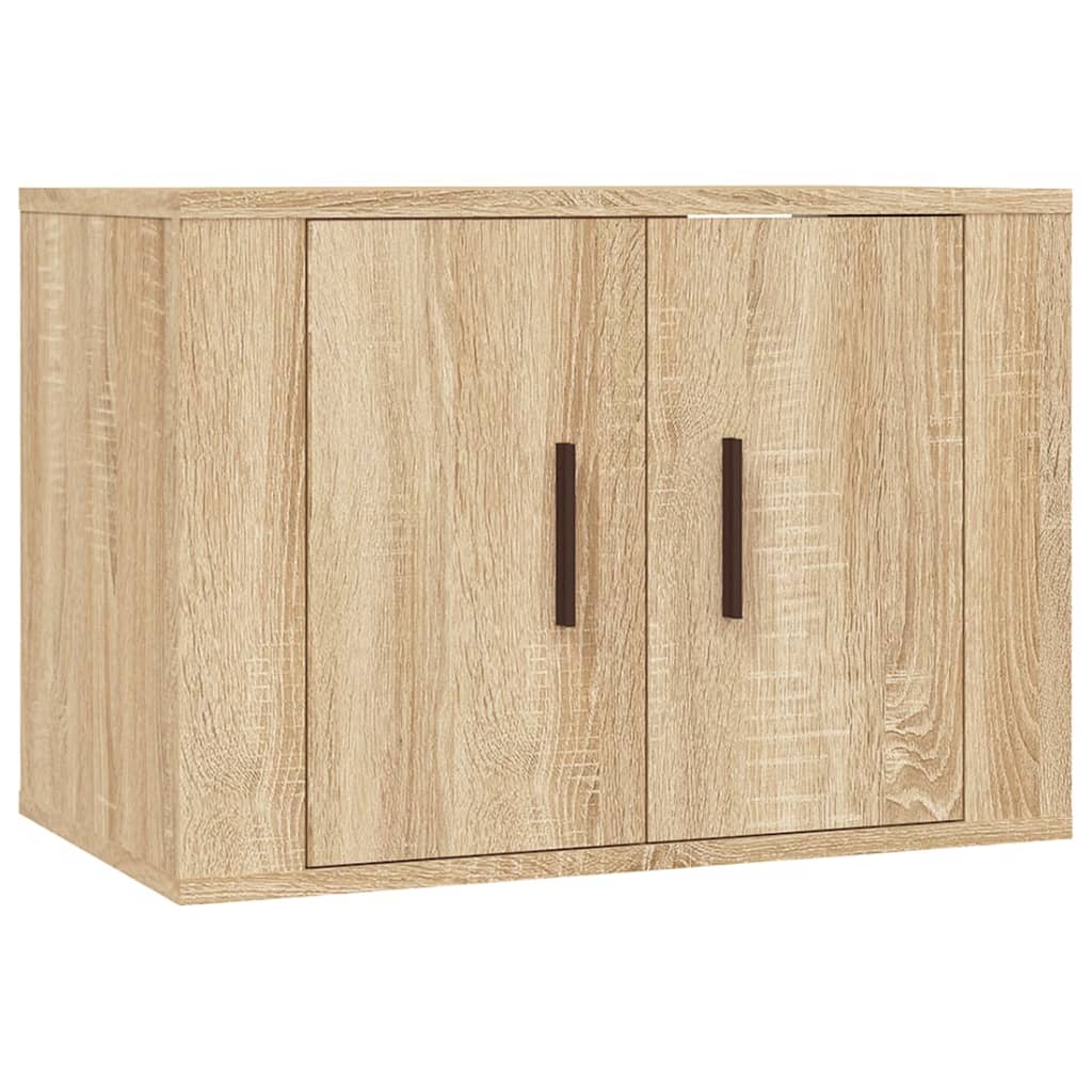 vidaXL 2 Piece TV Cabinet Set Sonoma Oak Engineered Wood