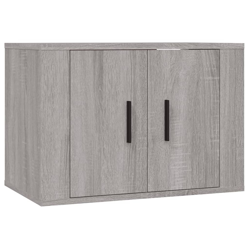 vidaXL 2 Piece TV Cabinet Set Grey Sonoma Engineered Wood