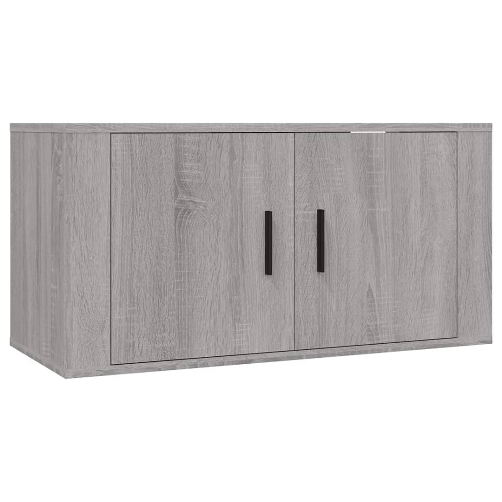 vidaXL 3 Piece TV Cabinet Set Grey Sonoma Engineered Wood