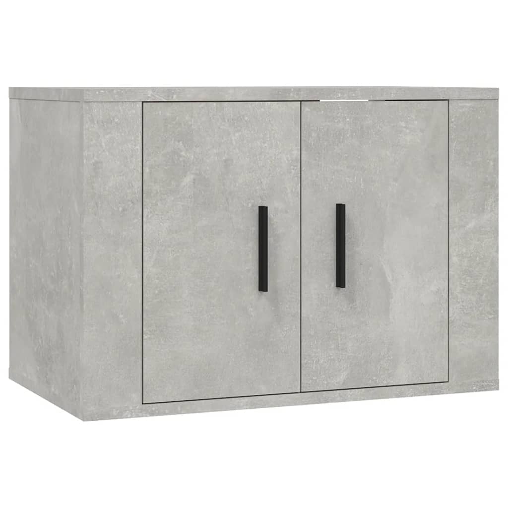 vidaXL 3 Piece TV Cabinet Set Concrete Grey Engineered Wood