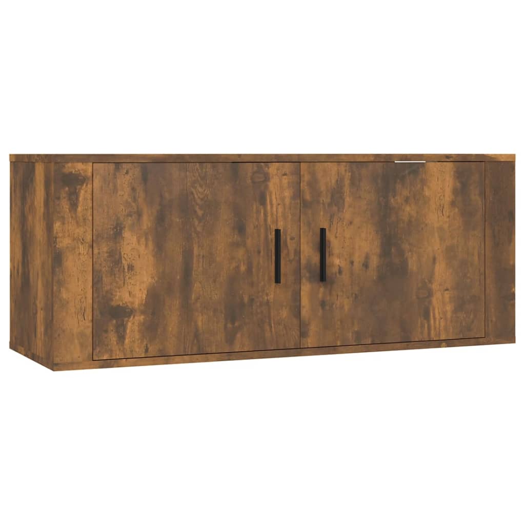6 Piece TV Cabinet Set Smoked Oak Engineered Wood