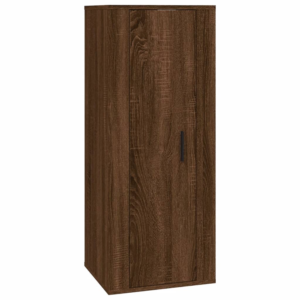 vidaXL 3 Piece TV Cabinet Set Brown Oak Engineered Wood