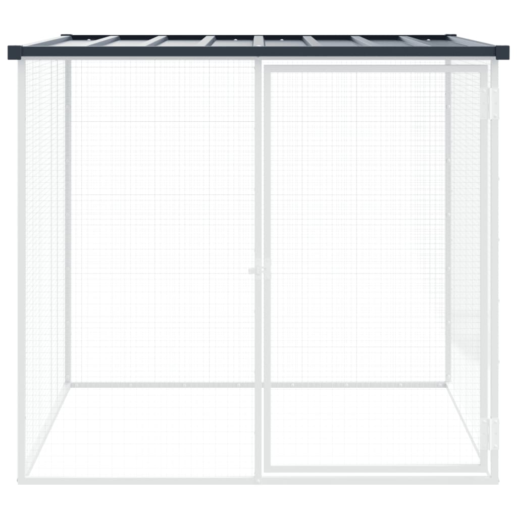 vidaXL Chicken Cage with Roof Anthracite 103x98x90 cm Galvanised Steel