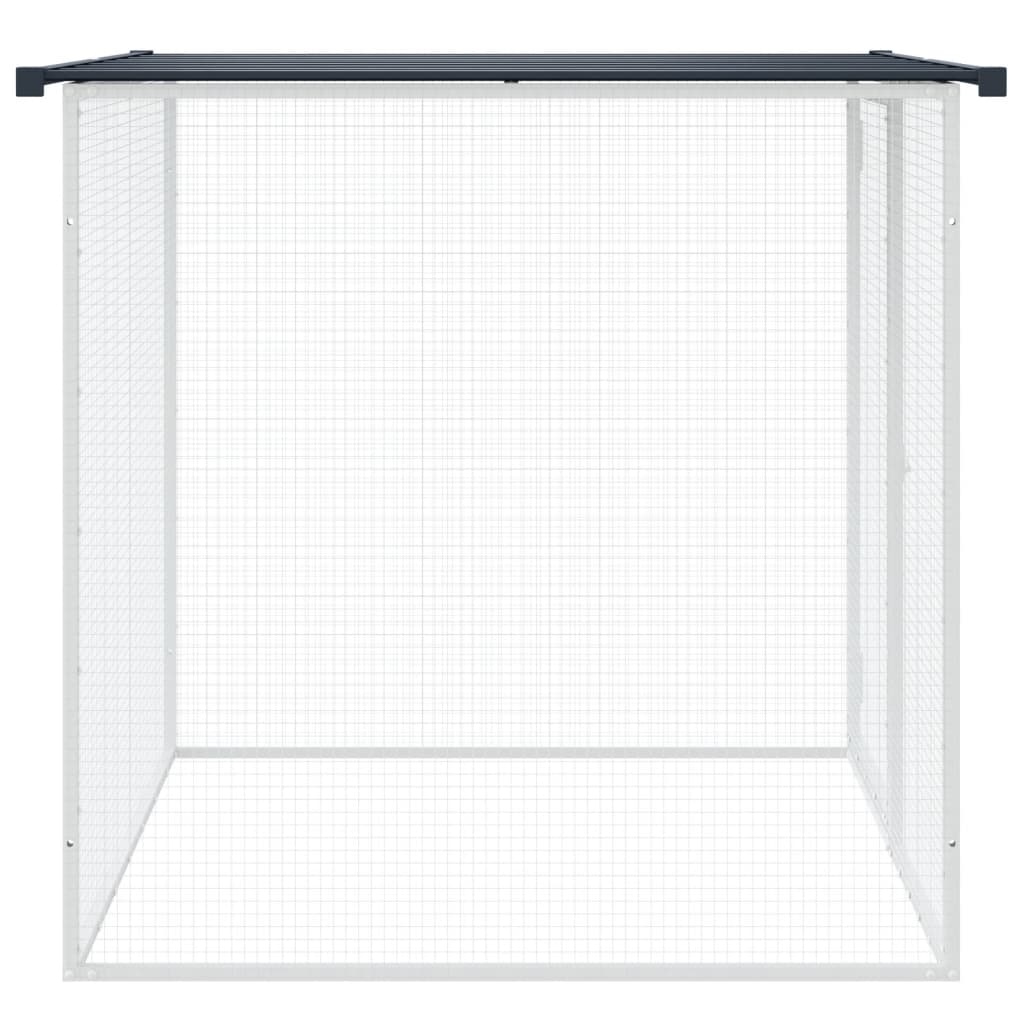 vidaXL Chicken Cage with Roof Anthracite 103x98x90 cm Galvanised Steel