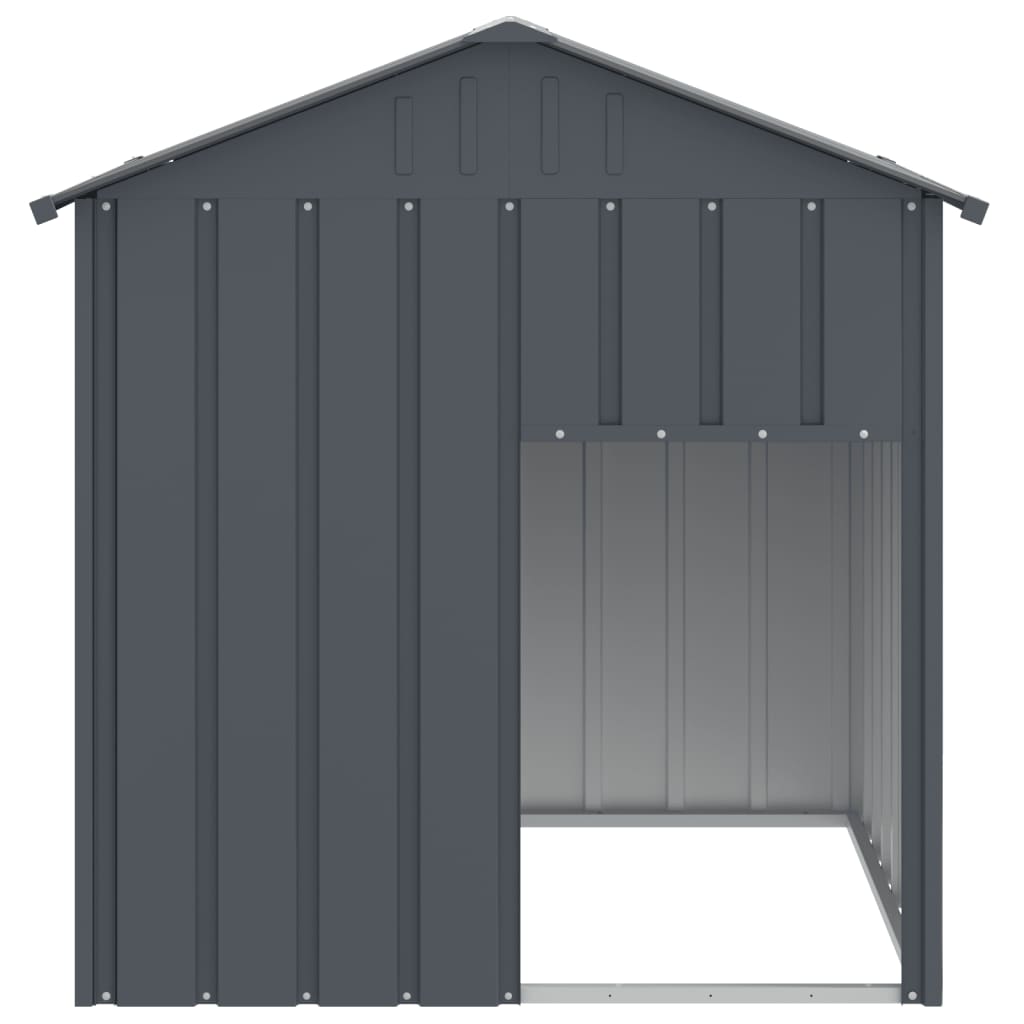 Dog House with Roof Anthracite 117x103x123 cm Galvanised Steel