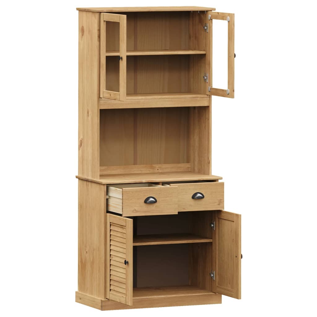 Highboard VIGO 78x40x175 cm Solid Wood Pine