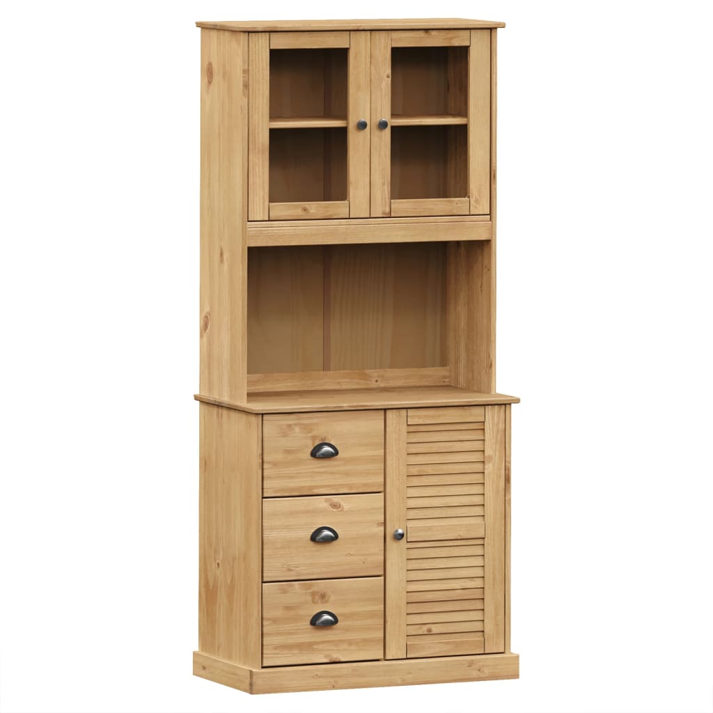 vidaXL Highboard VIGO 78x40x175 cm Solid Wood Pine