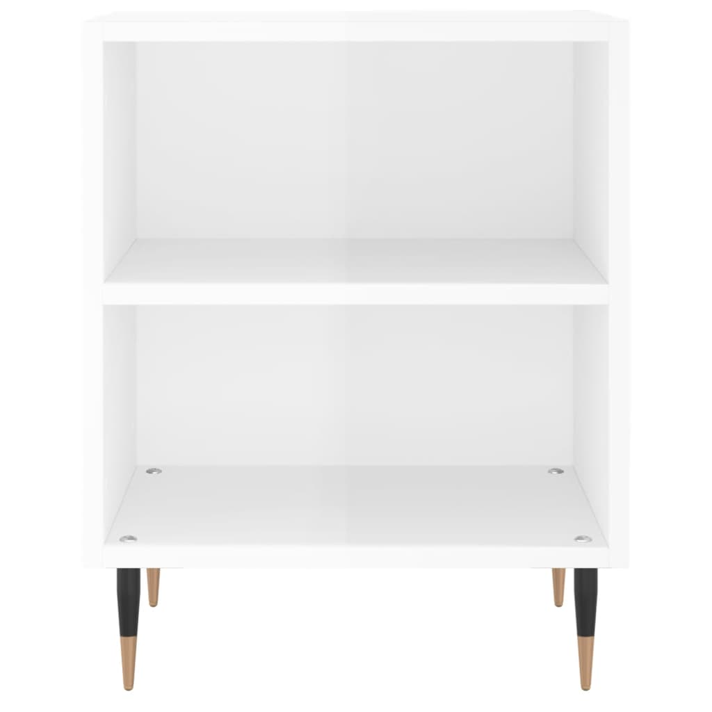 Bedside Cabinet | High gloss white | Engineered wood, iron | Standard