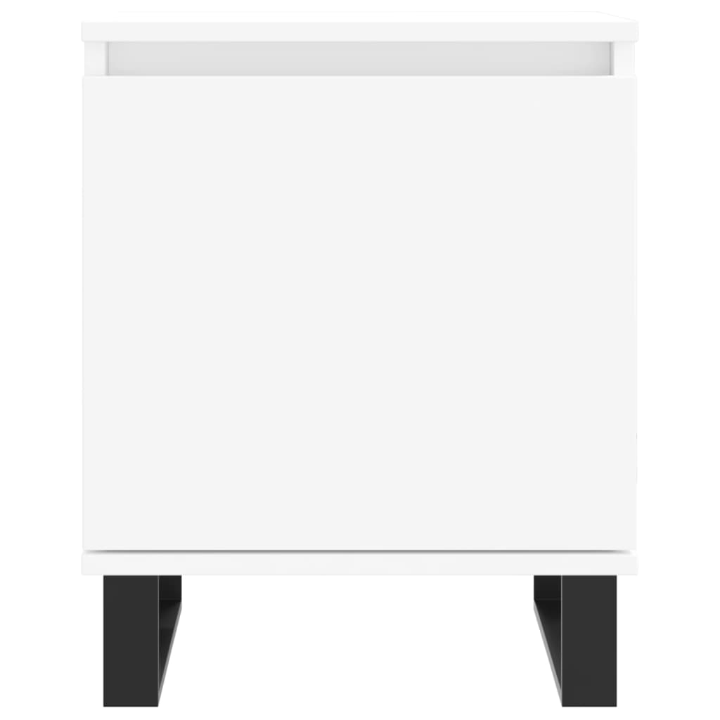 Bedside Cabinets 2 pcs White 40x30x50 cm Engineered Wood