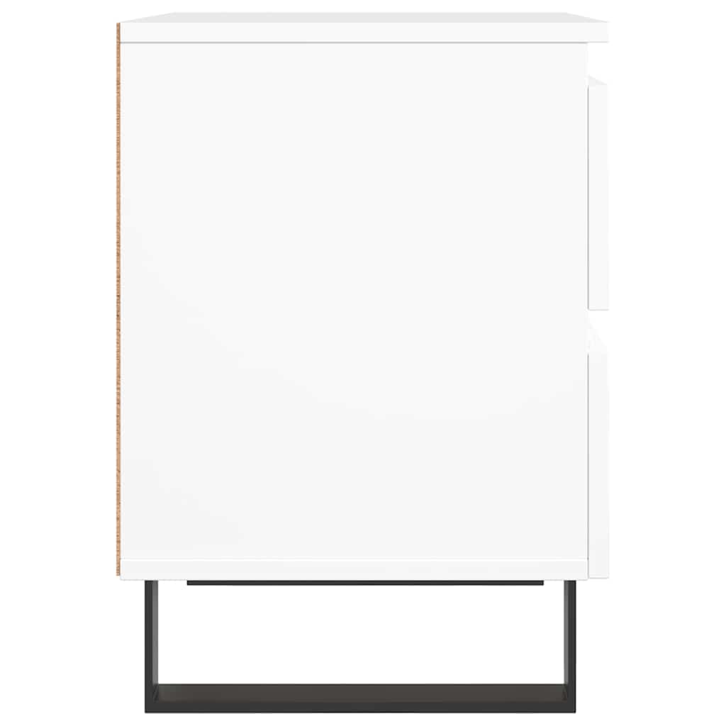 Bedside Cabinet White 40x35x50 cm Engineered Wood