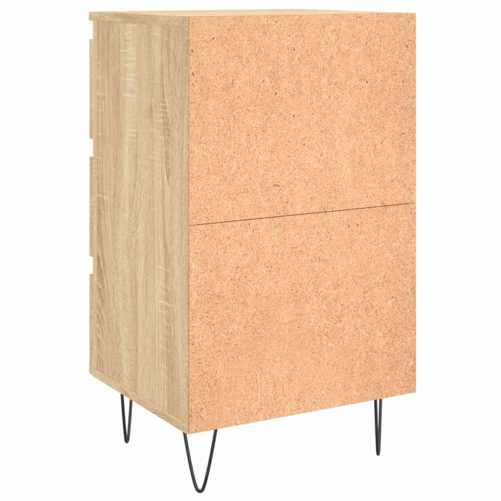 vidaXL Bedside Cabinet Sonoma Oak 40x35x69 cm Engineered Wood