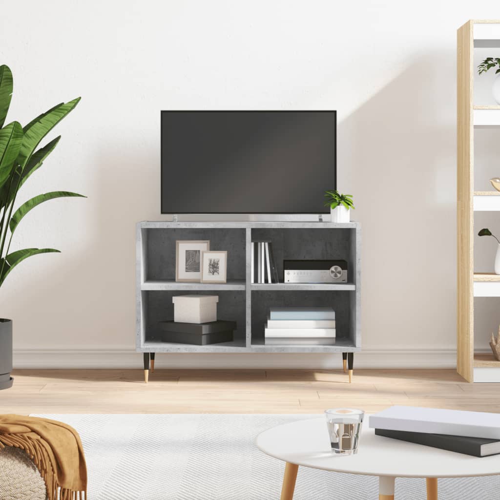 TV Cabinet Concrete Grey 69,5x30x50 cm Engineered Wood