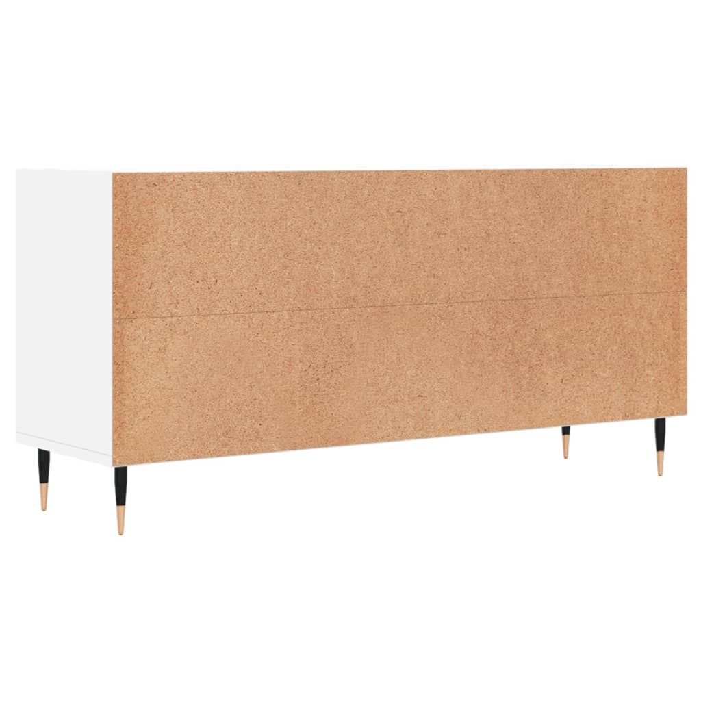 TV Cabinet White 103,5x30x50 cm Engineered Wood