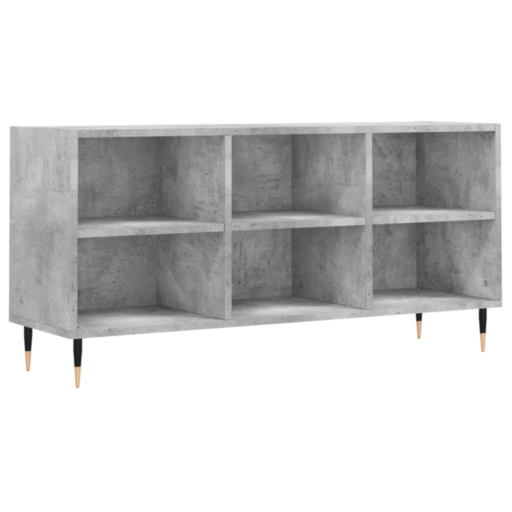 vidaXL TV Cabinet Concrete Grey 103.5x30x50 cm Engineered Wood