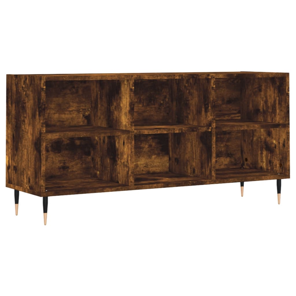 TV Cabinet Smoked Oak 103,5x30x50 cm Engineered Wood