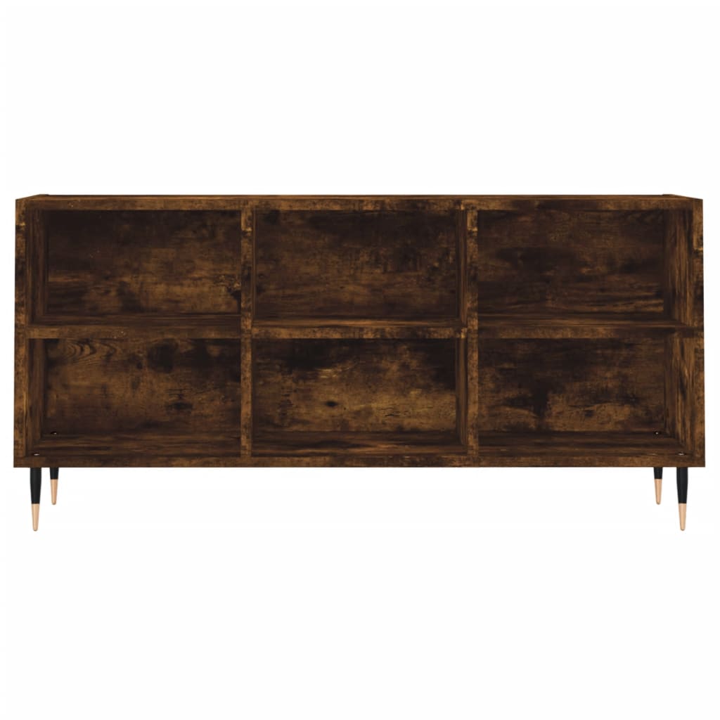 TV Cabinet Smoked Oak 103,5x30x50 cm Engineered Wood