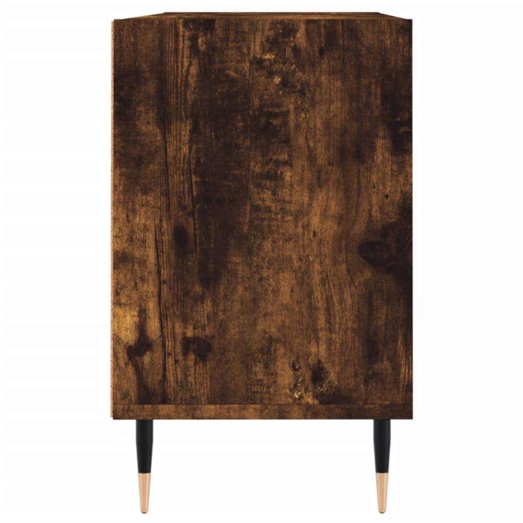 TV Cabinet Smoked Oak 103,5x30x50 cm Engineered Wood