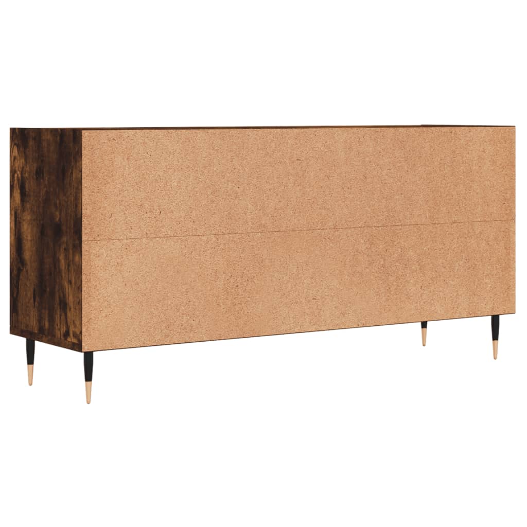 TV Cabinet Smoked Oak 103,5x30x50 cm Engineered Wood