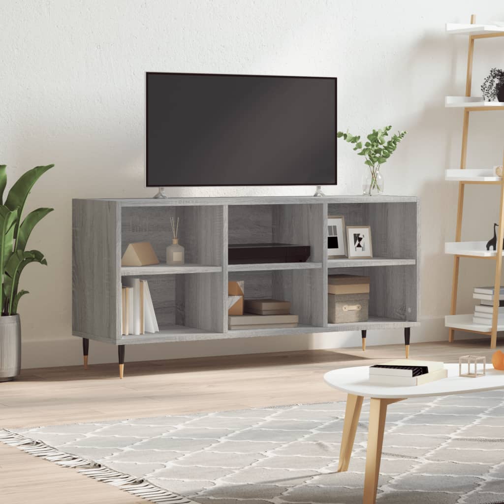 TV Cabinet Grey Sonoma 103,5x30x50 cm Engineered Wood