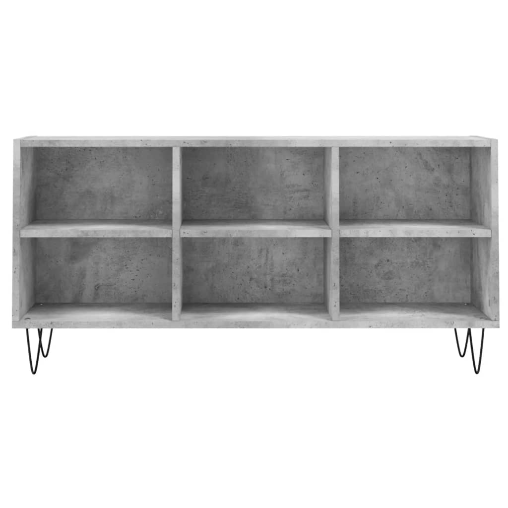 vidaXL TV Cabinet Concrete Grey 103.5x30x50 cm Engineered Wood