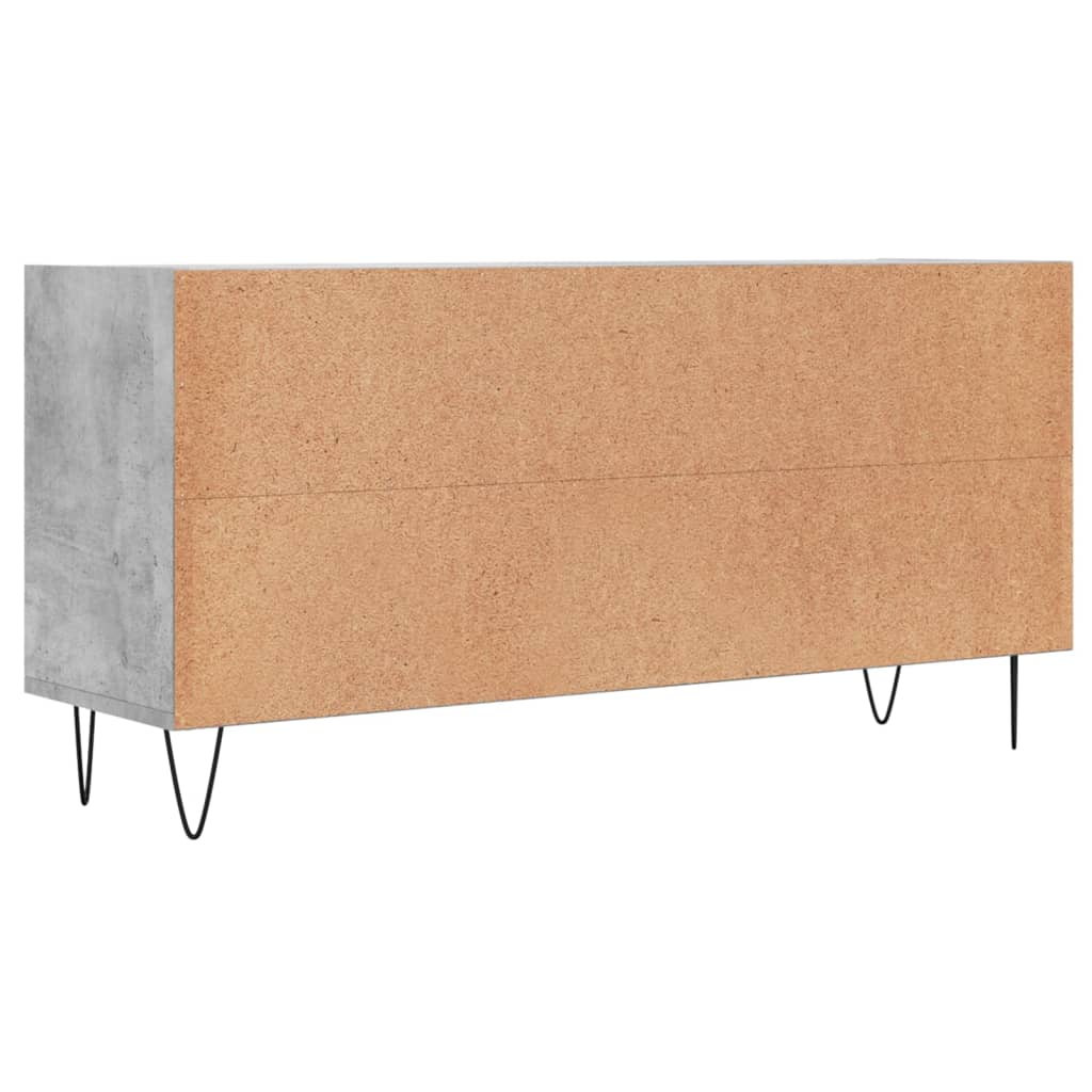 vidaXL TV Cabinet Concrete Grey 103.5x30x50 cm Engineered Wood