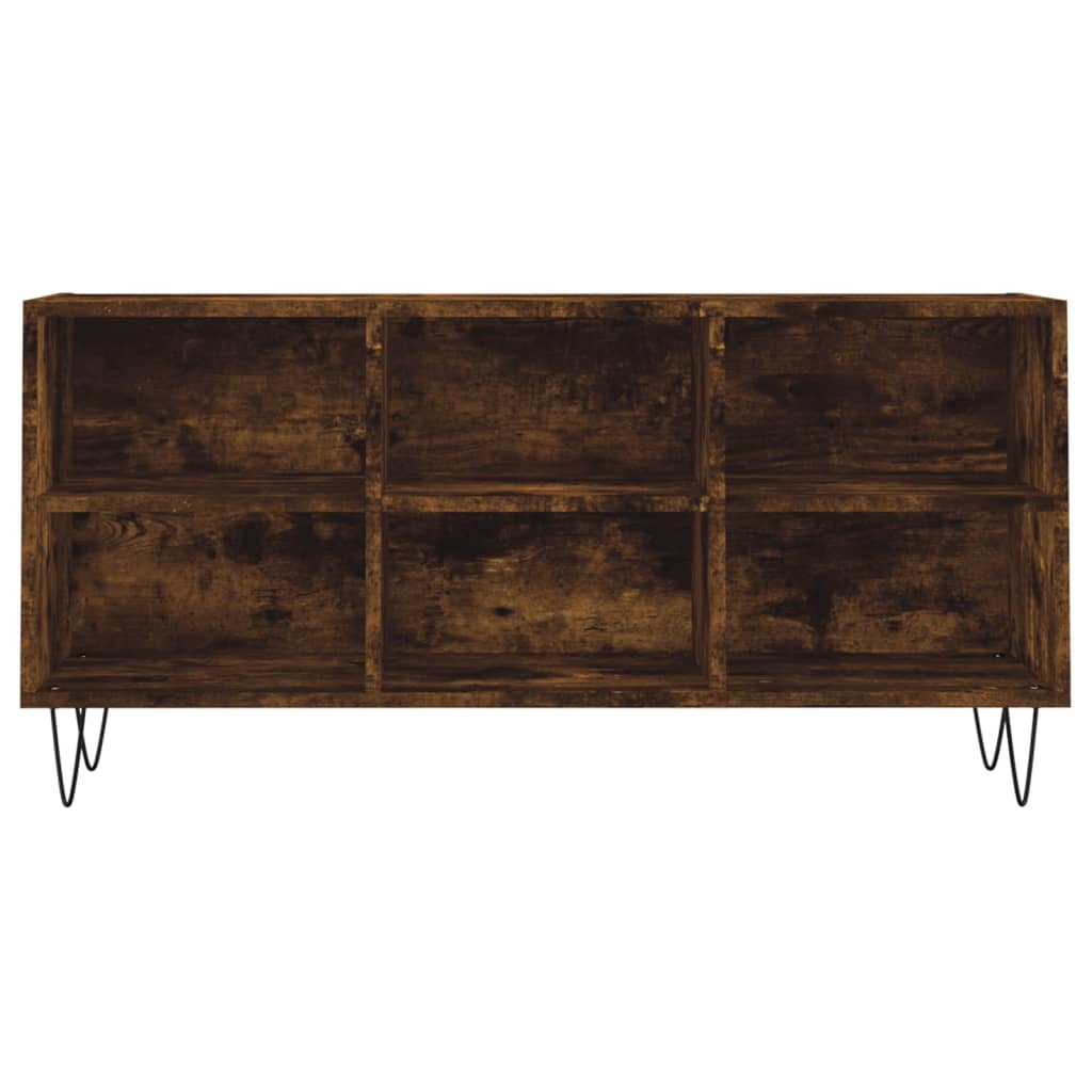 TV Cabinet Smoked Oak 103,5x30x50 cm Engineered Wood