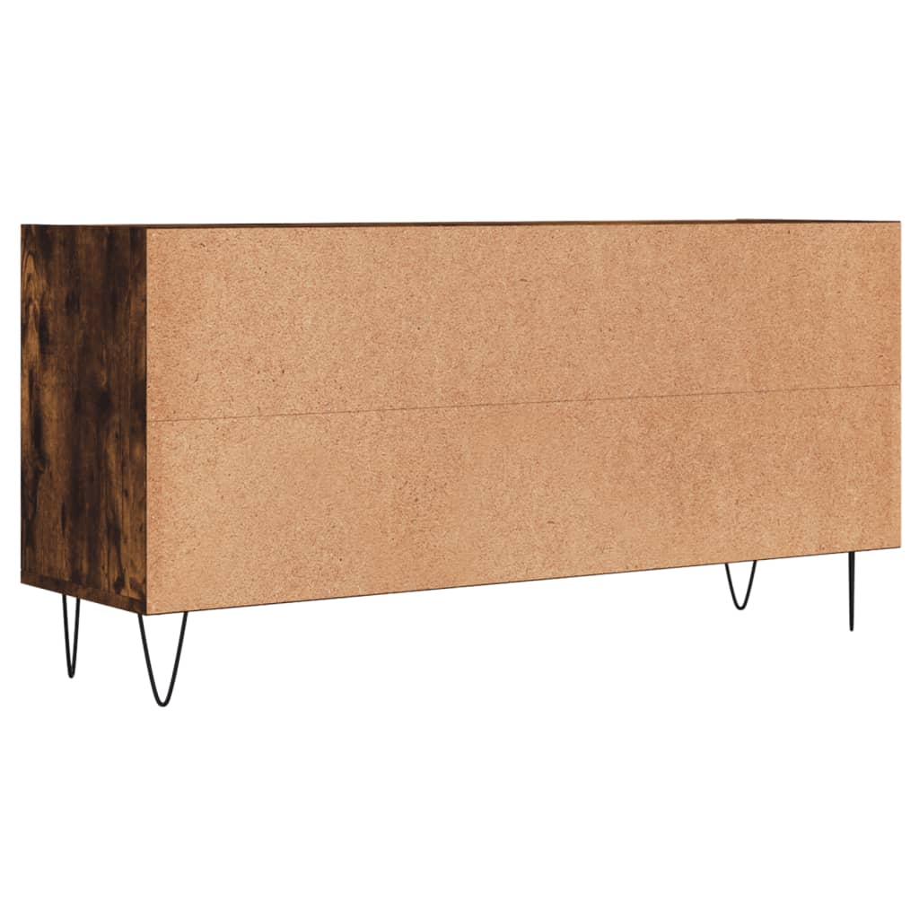 TV Cabinet Smoked Oak 103,5x30x50 cm Engineered Wood