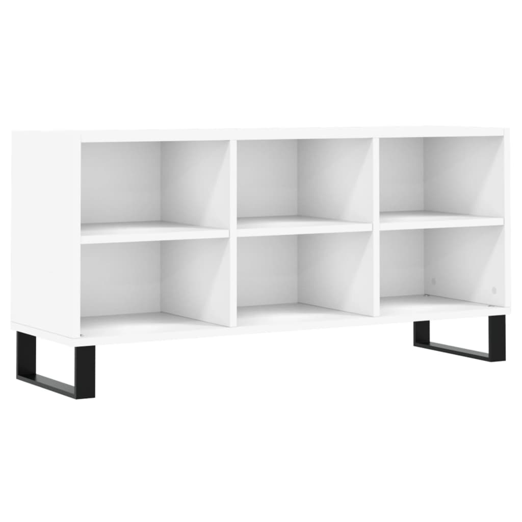 TV Cabinet White 103,5x30x50 cm Engineered Wood