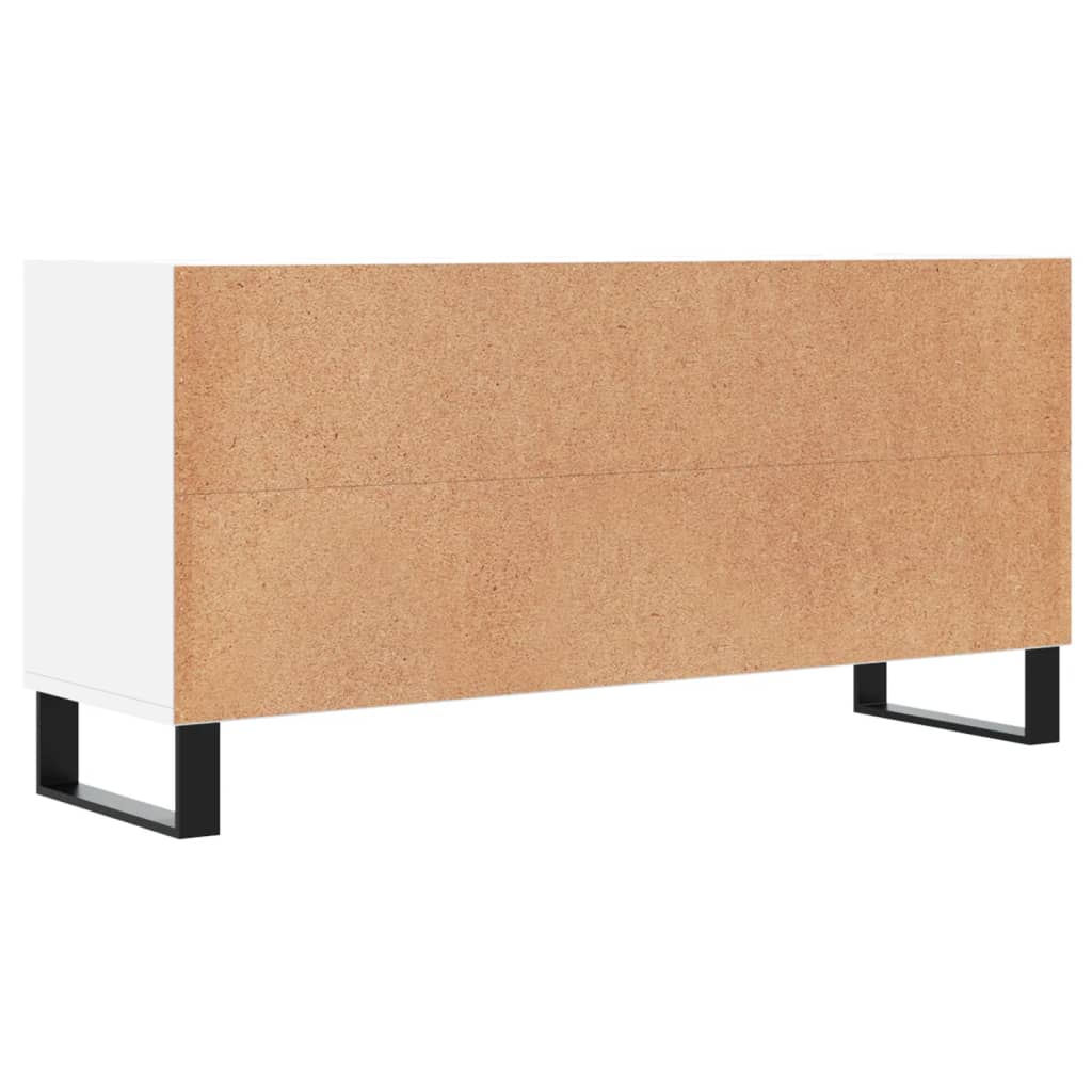 TV Cabinet White 103,5x30x50 cm Engineered Wood